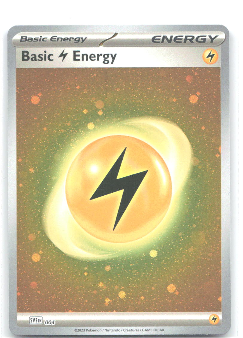 Basic Lightning Energy Cosmos Holo Common SVE: Scarlet & Violet Energies 004 NM