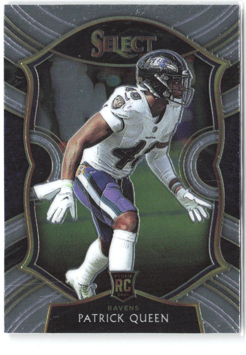 Patrick Queen Panini Select 93 2020 Baltimore Ravens RC