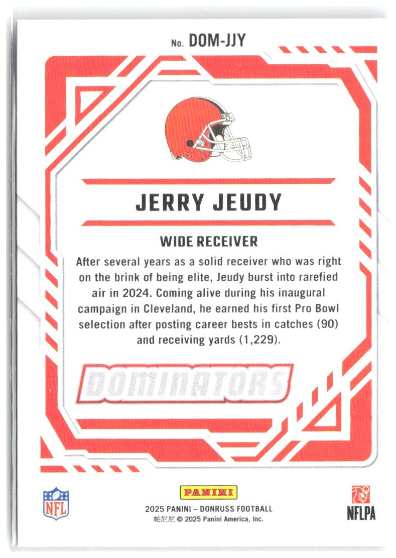 Jerry Jeudy Donruss - Dominators DOM-JJY 2025 Cleveland Browns