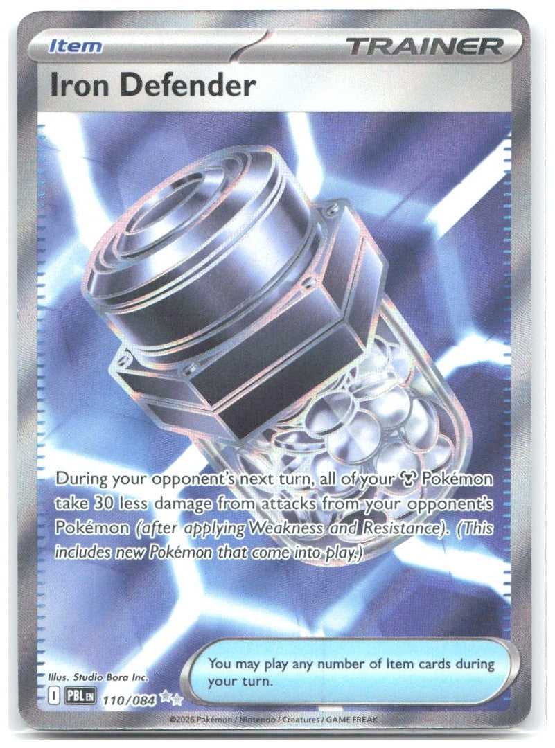 Iron Defender Holo Ultra Rare ME05 Pitch Black 110/084 NM Studio Bora Inc