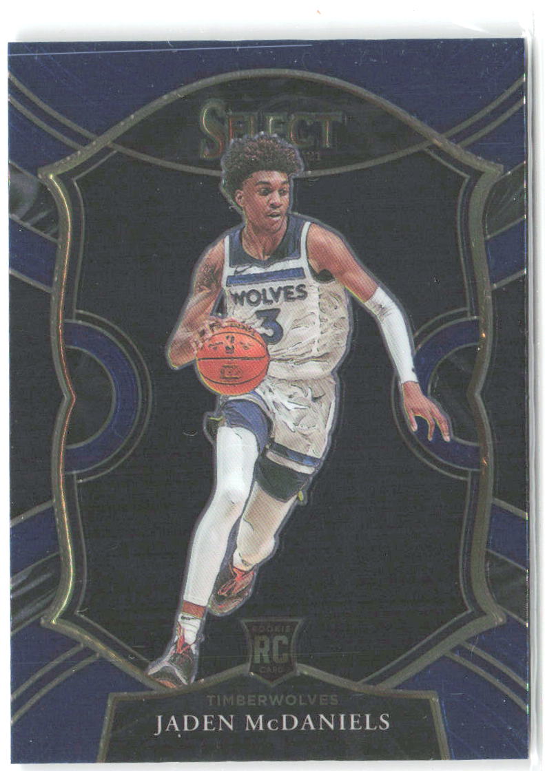 Jaden McDaniels Panini Select - Blue 88 2020-21 Minnesota Timberwolves