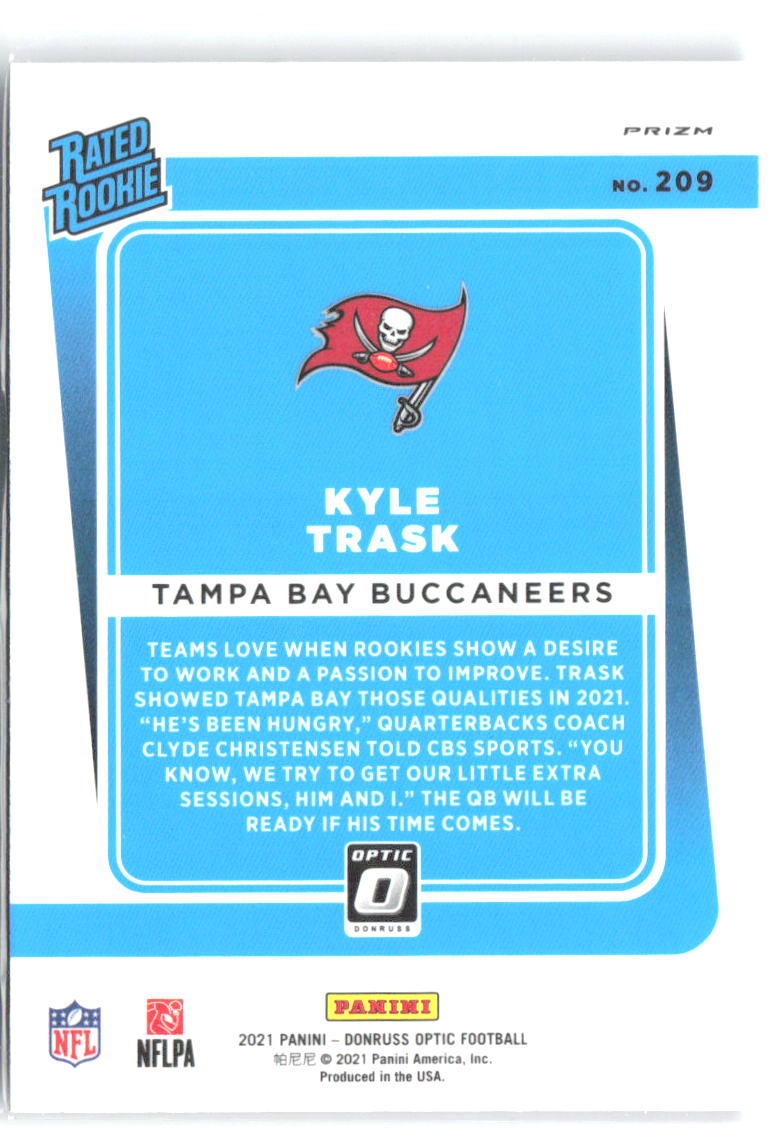 Kyle Trask Donruss Optic - Purple Shock 209 2021 Tampa Bay Buccaneers