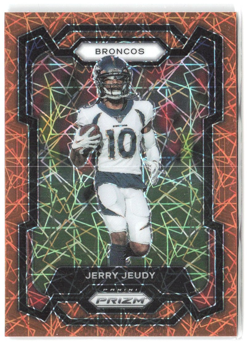 Jerry Jeudy Panini Prizm - Lazer 87 2023 Denver Broncos