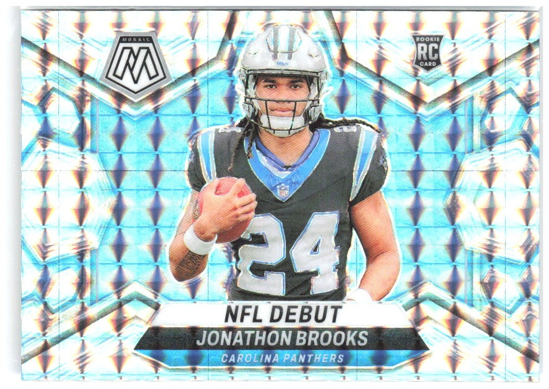 Jonathon Brooks Panini Mosaic - Mosaic 276 2024 Carolina Panthers