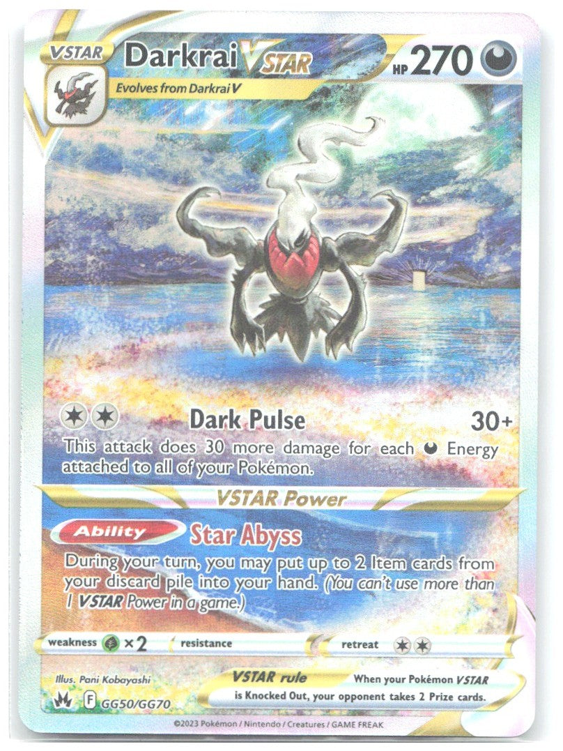 Darkrai VSTAR Holo Ultra Rare SWSH Crown Zenith Galarian Gallery GG50/GG70 NM