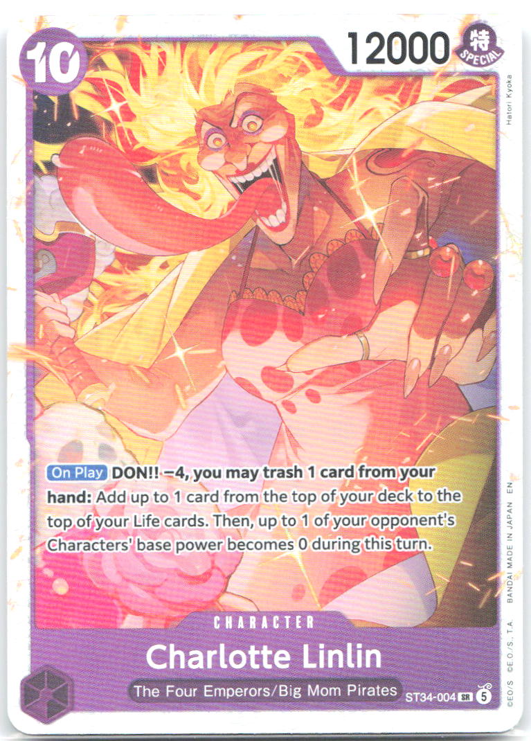 Charlotte Linlin Foil SR Starter Deck 34 PURPLE Charlotte Katakuri ST34 004 NM