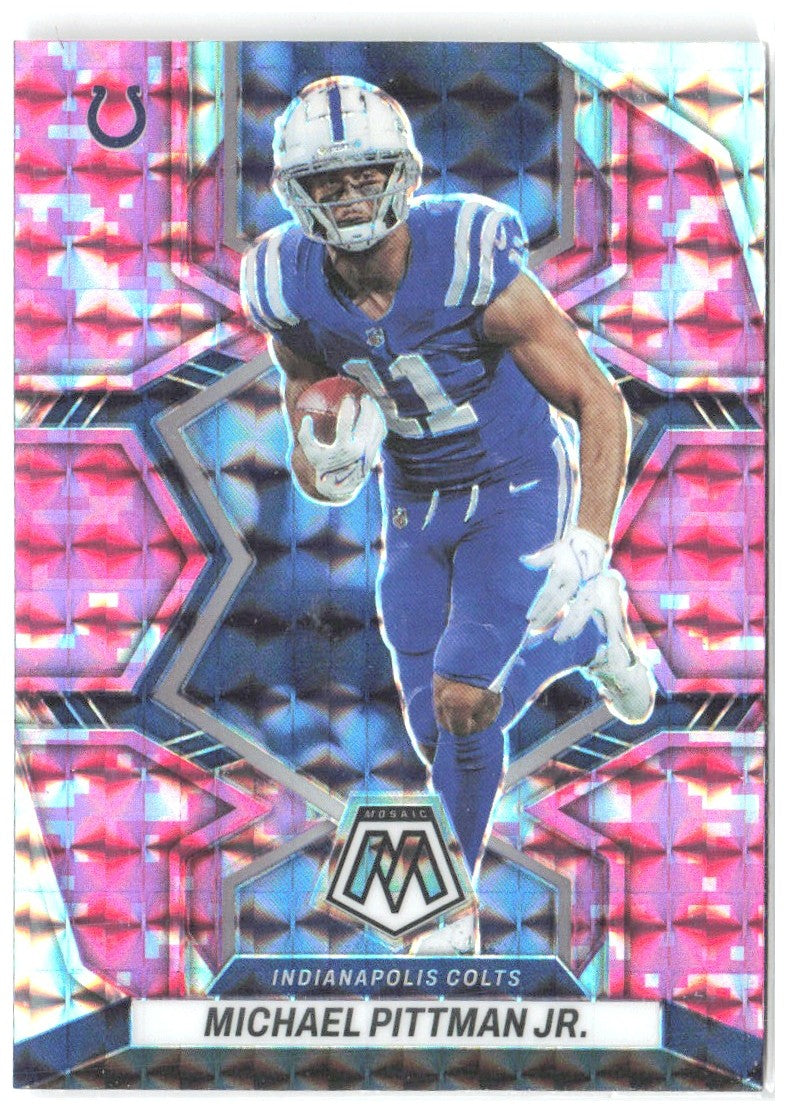Michael Pittman Jr. Panini Mosaic - Mosaic Camo Pink 84 2022 Indianapolis Colts