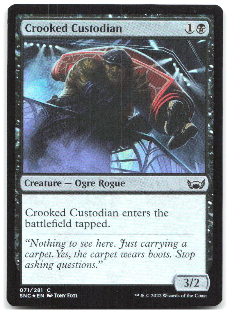 Crooked Custodian Foil C Streets of New Capenna 71 NM Tony Foti