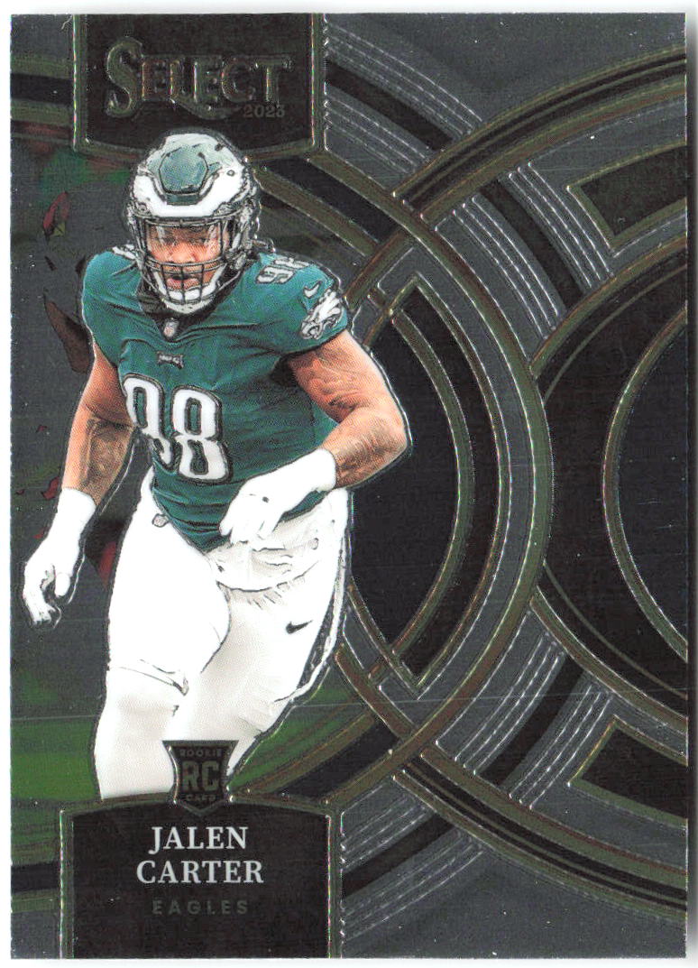 Jalen Carter Panini Select 477 2023 Philadelphia Eagles RC