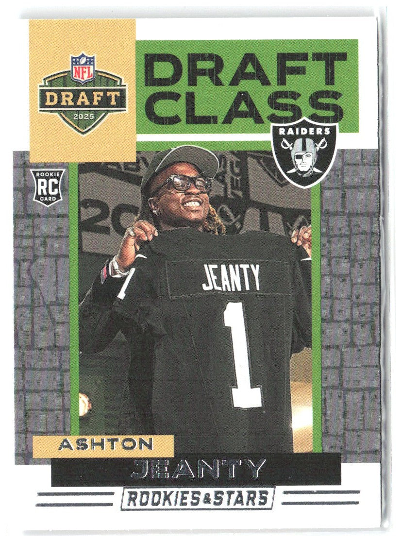 Ashton Jeanty Panini Rookies & Stars - Draft Class 8 2025 Las Vegas Raiders