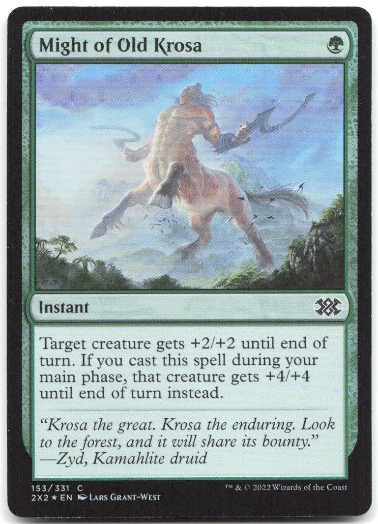 Might of Old Krosa Foil C Double Masters 2022 153 NM Lars Grant West