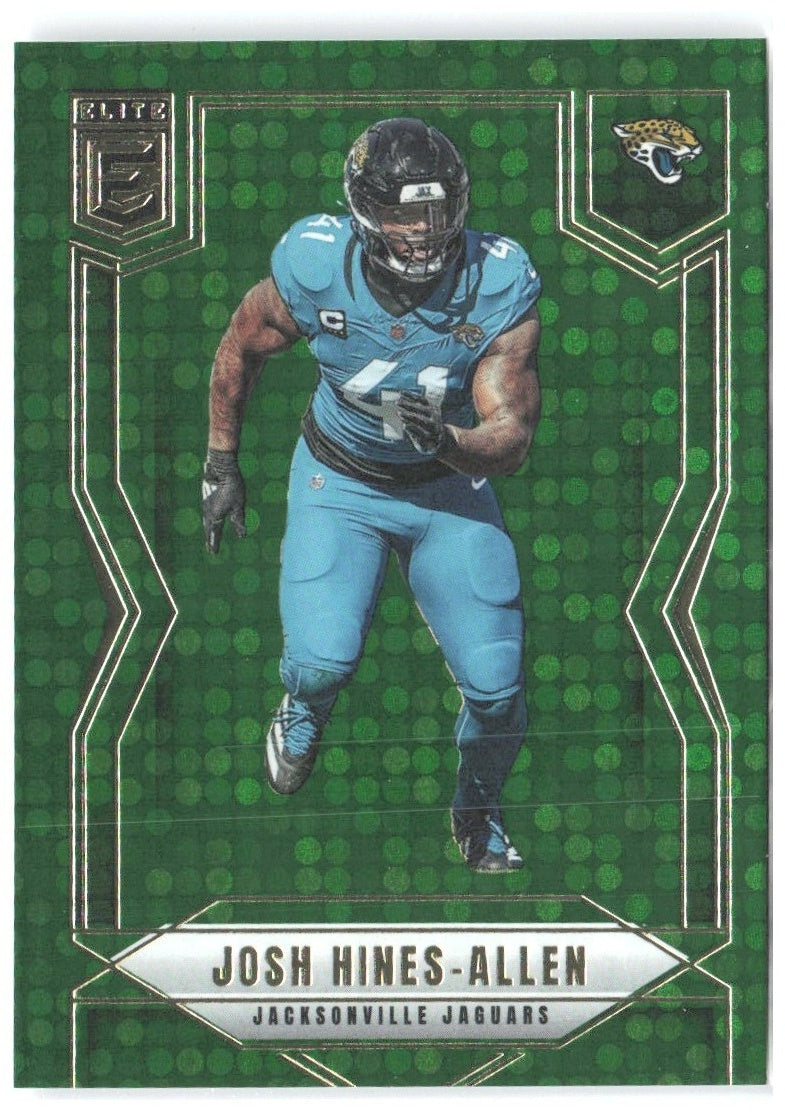 Josh Hines-Allen Donruss Elite - Green Disco 64 2025 Jacksonville Jaguars