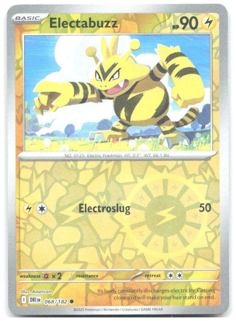 Electabuzz Reverse Holo Common SV10 Destined Rivals 068/182 NM Nurikabe