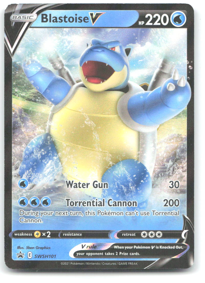 Blastoise V Holo Promo SWSH Sword & Shield Promo Cards SWSH101 NM 5ban Graphics