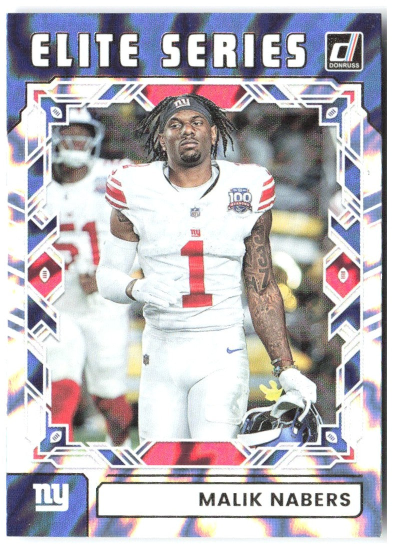 Malik Nabers Donruss - The Elite Series TES-MNA 2025 New York Giants