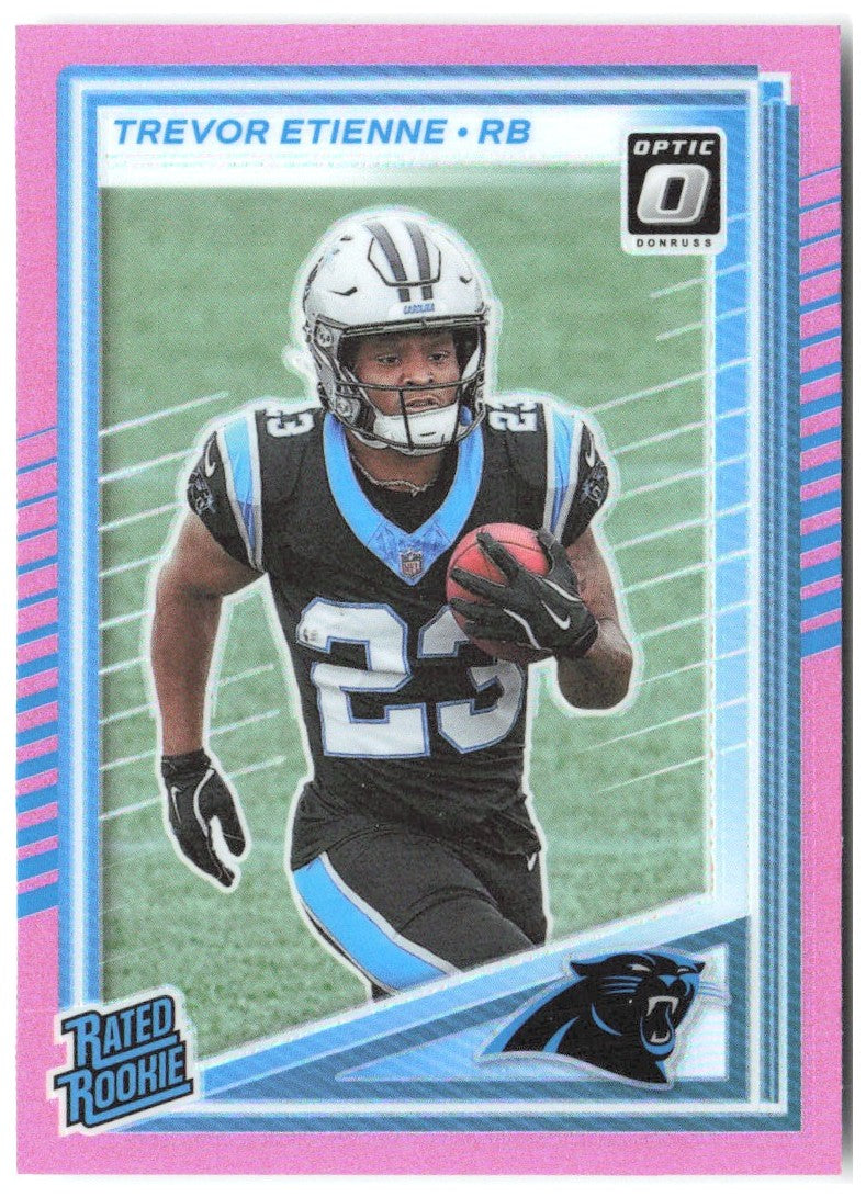 Trevor Etienne Donruss - Optic Rated Rookies Pink 326 2025 Carolina Panthers