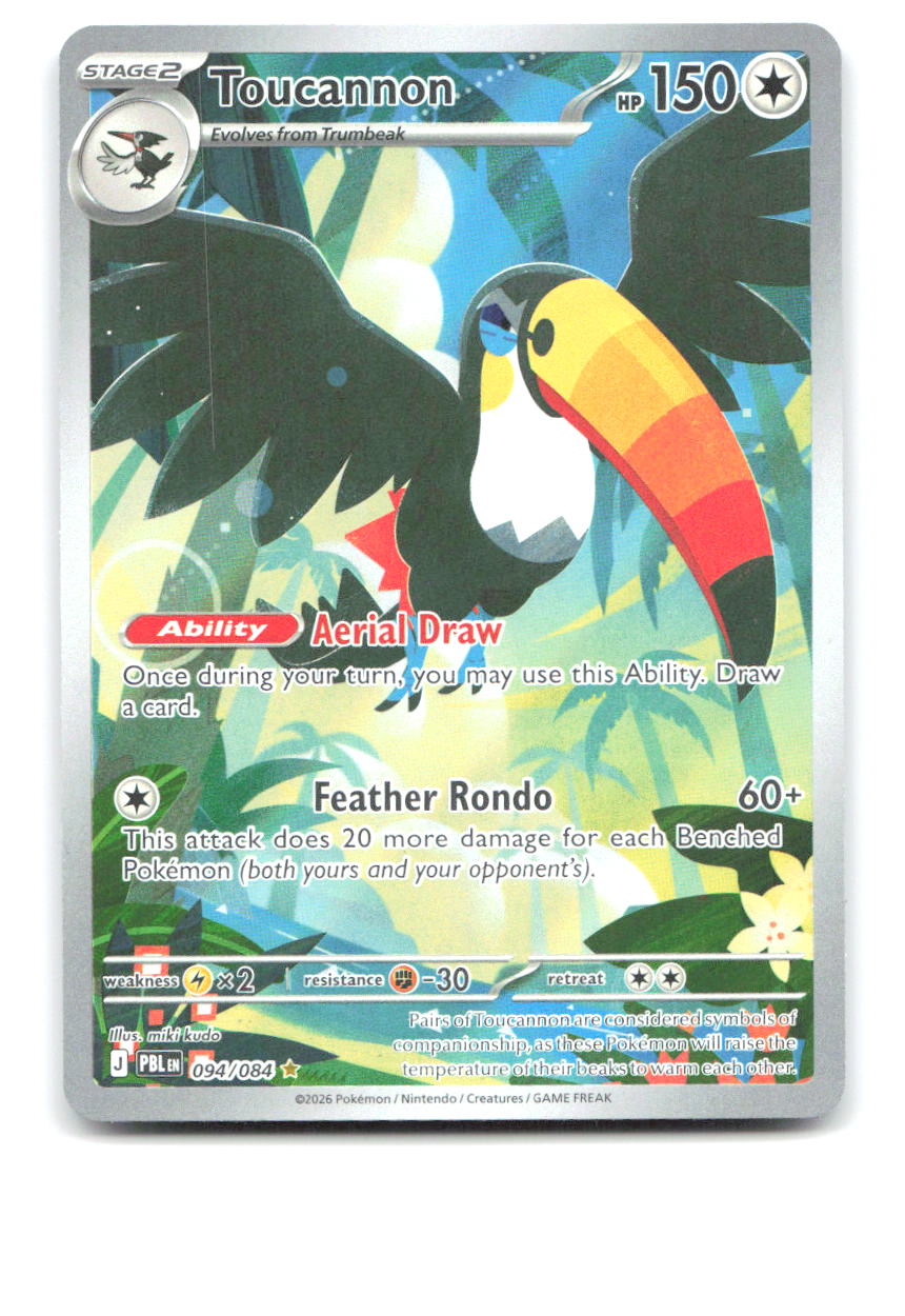 Toucannon Holo Illustration Rare ME05: Pitch Black 094/084 NM miki kudo