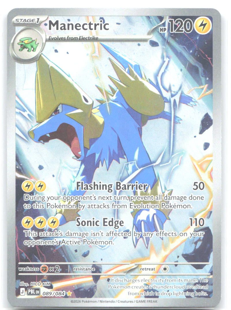 Manectric Holo Illustration Rare ME05: Pitch Black 089/084 NM HICO KIM