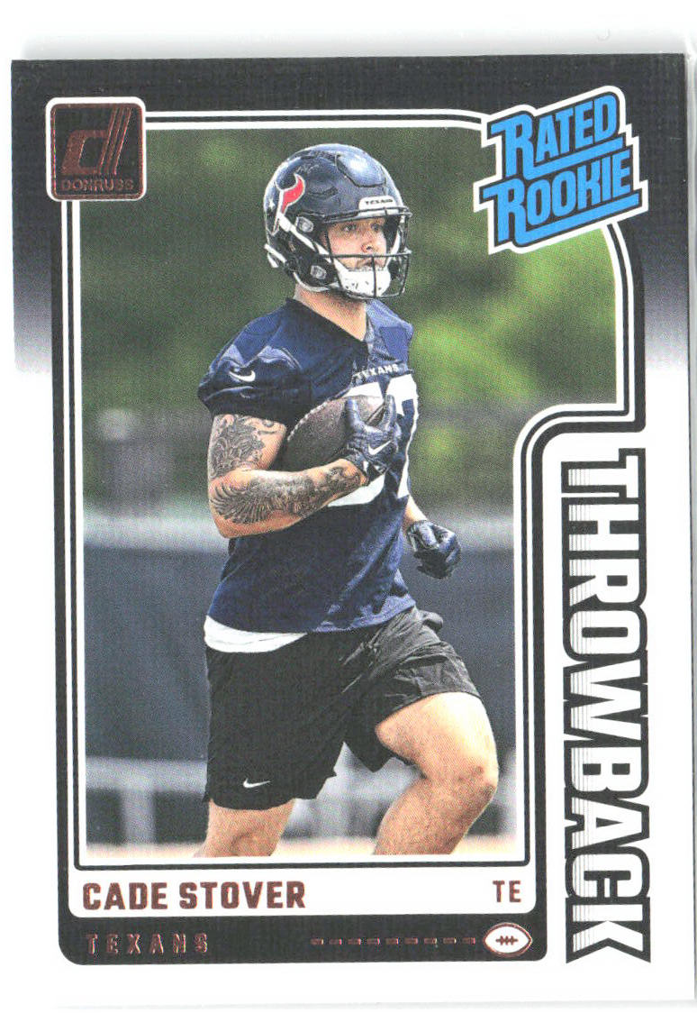 Cade Stover Donruss - Rated Rookies Throwback 24 2024 Houston Texans