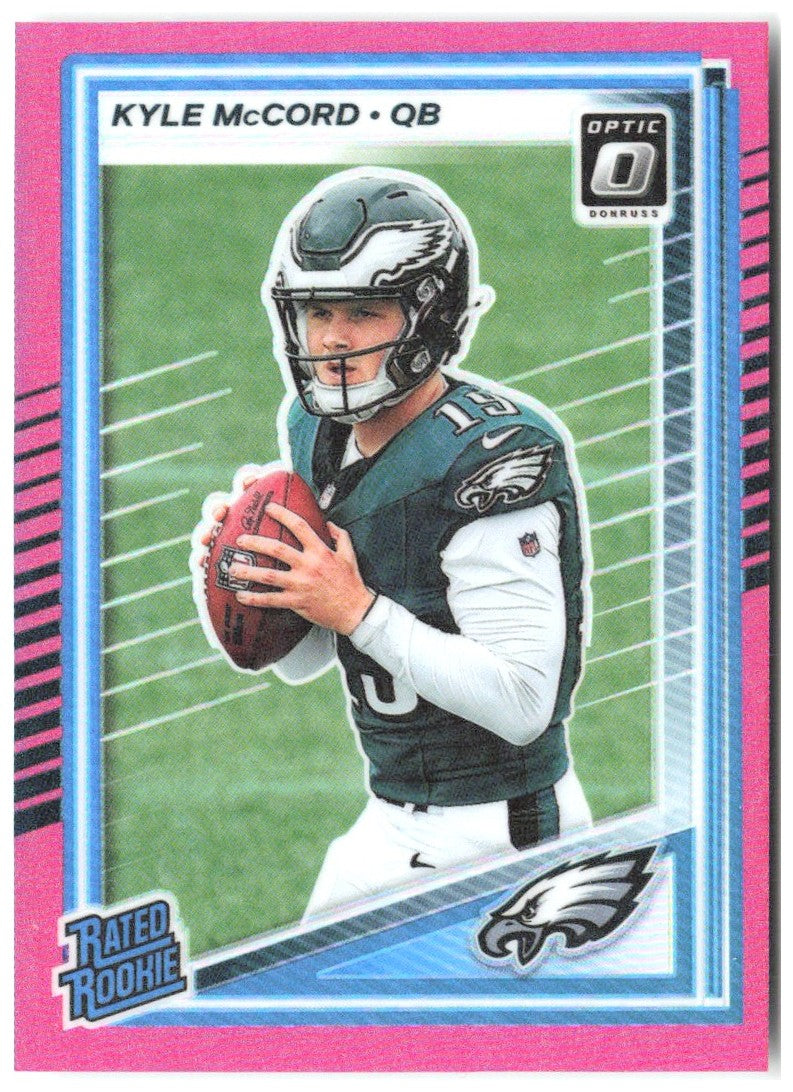 Kyle McCord Donruss Optic - Pink 283 2025 Philadelphia Eagles