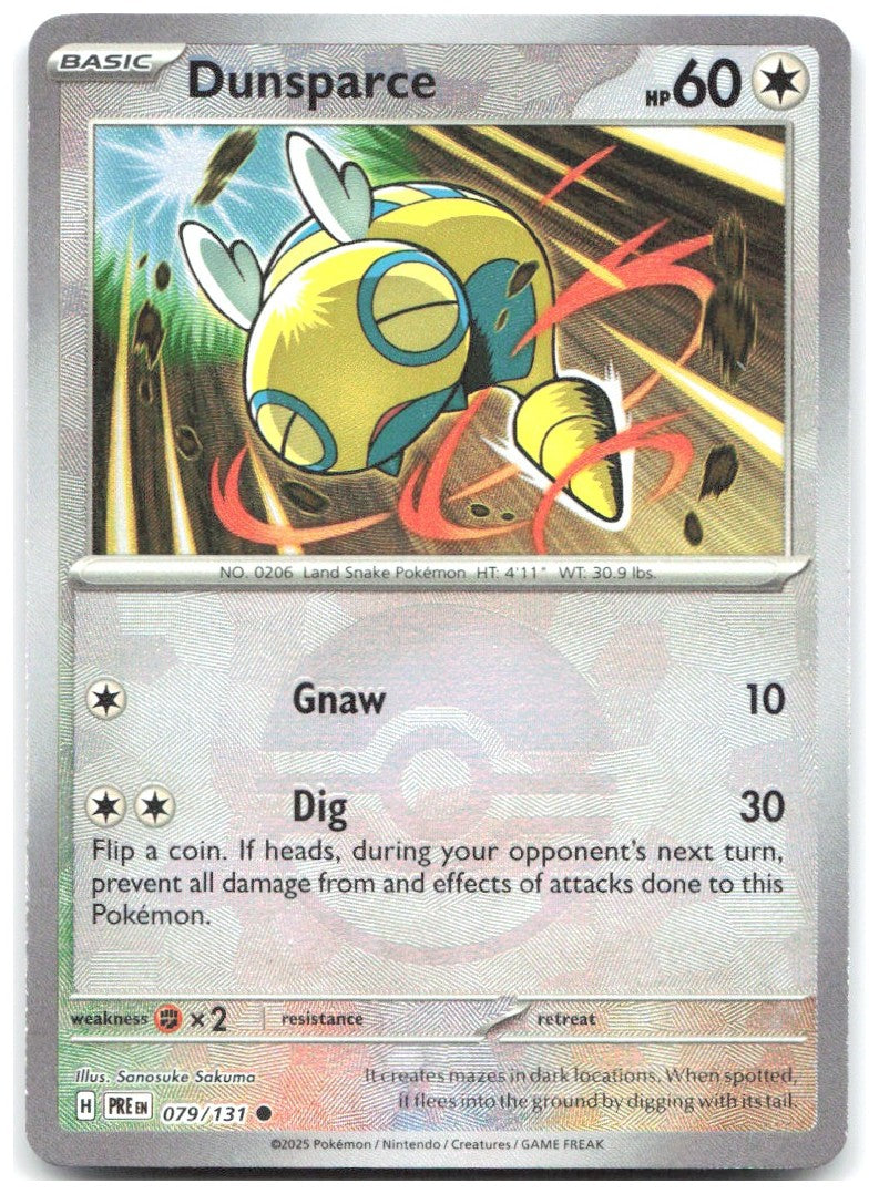 Dunsparce Poke Ball Pattern Holo Prismatic Evolutions 079/131 NM Sanosuke Sakuma