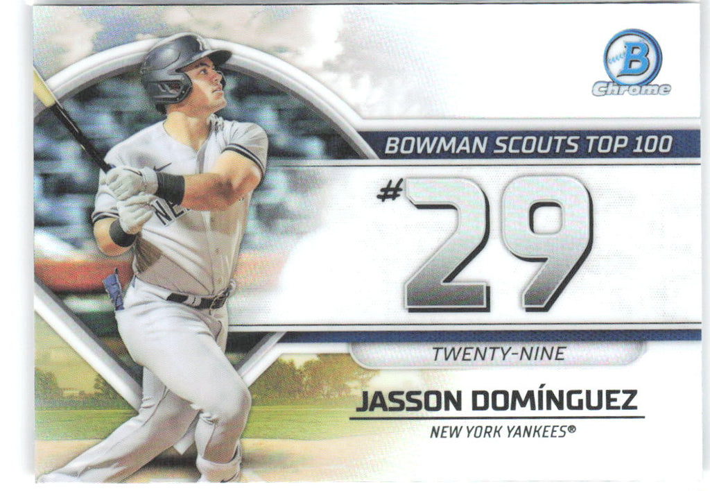 Jasson Dominguez Bowman - Bowman Scouts Top 100 BTP-29 2023 New York Yankees