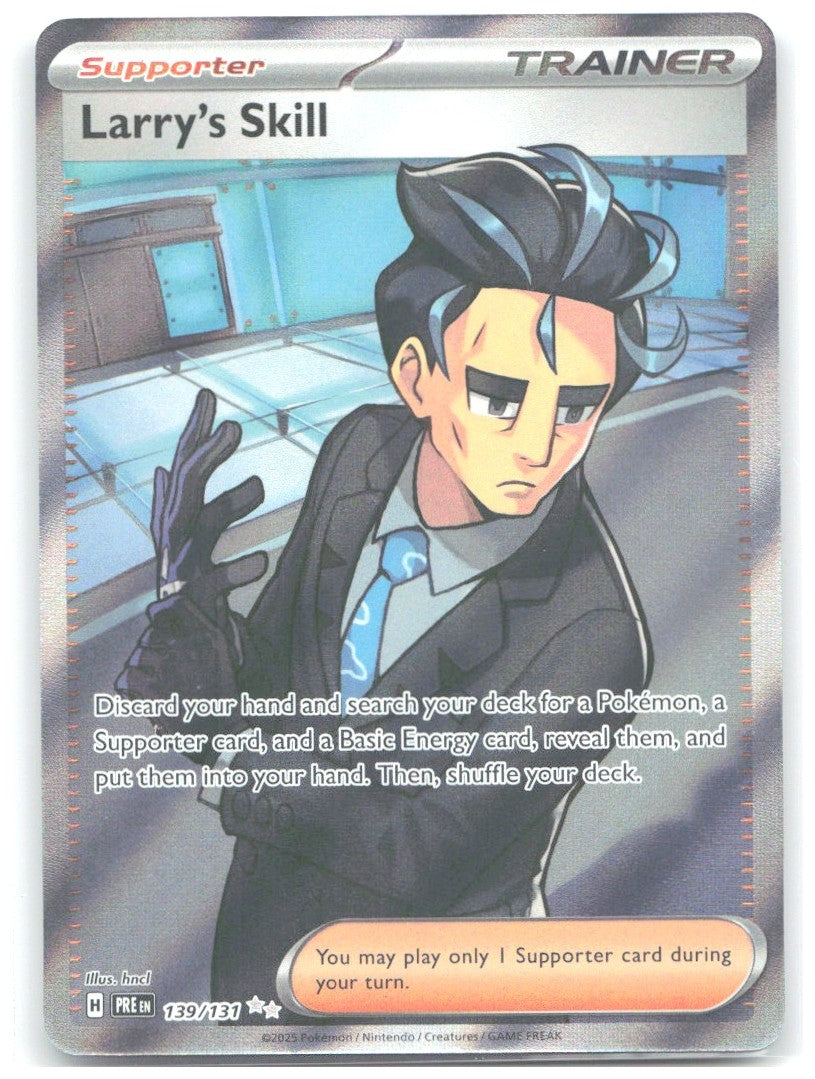 Larry's Skill Holo Ultra Rare SV Prismatic Evolutions 139/131 NM hncl