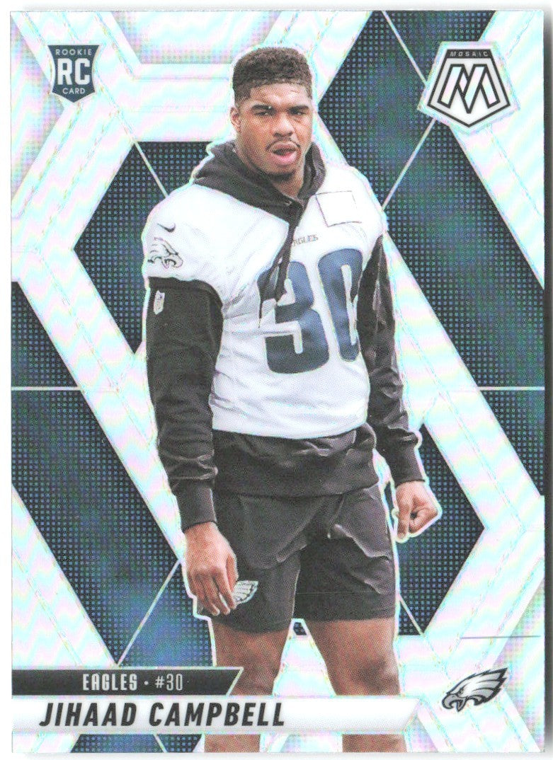 Jihaad Campbell Panini Mosaic - Silver 341 2025 Philadelphia Eagles