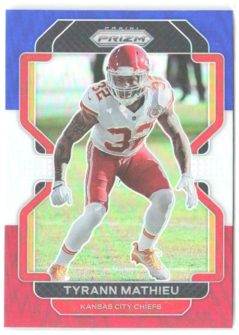 Tyrann Mathieu Panini Prizm - Red White and Blue 194 2021 Kansas City Chiefs