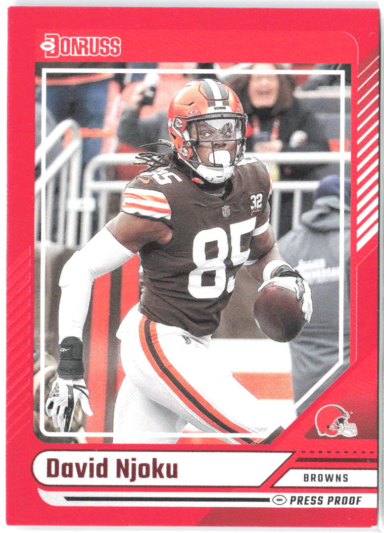 David Njoku Donruss - Press Proof Red 289 2024 Cleveland Browns