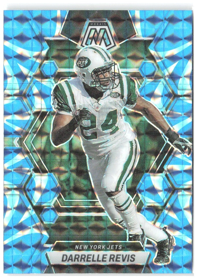 Darrelle Revis Panini Mosaic - Reactive Blue Mosaic 80 2023 New York Jets