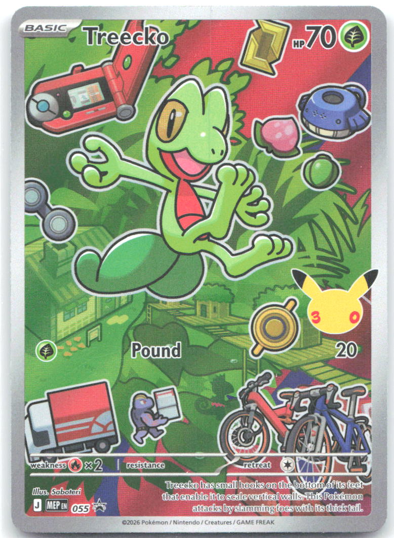 Treecko Holo Promo ME Mega Evolution Promo 055 NM Saboteri