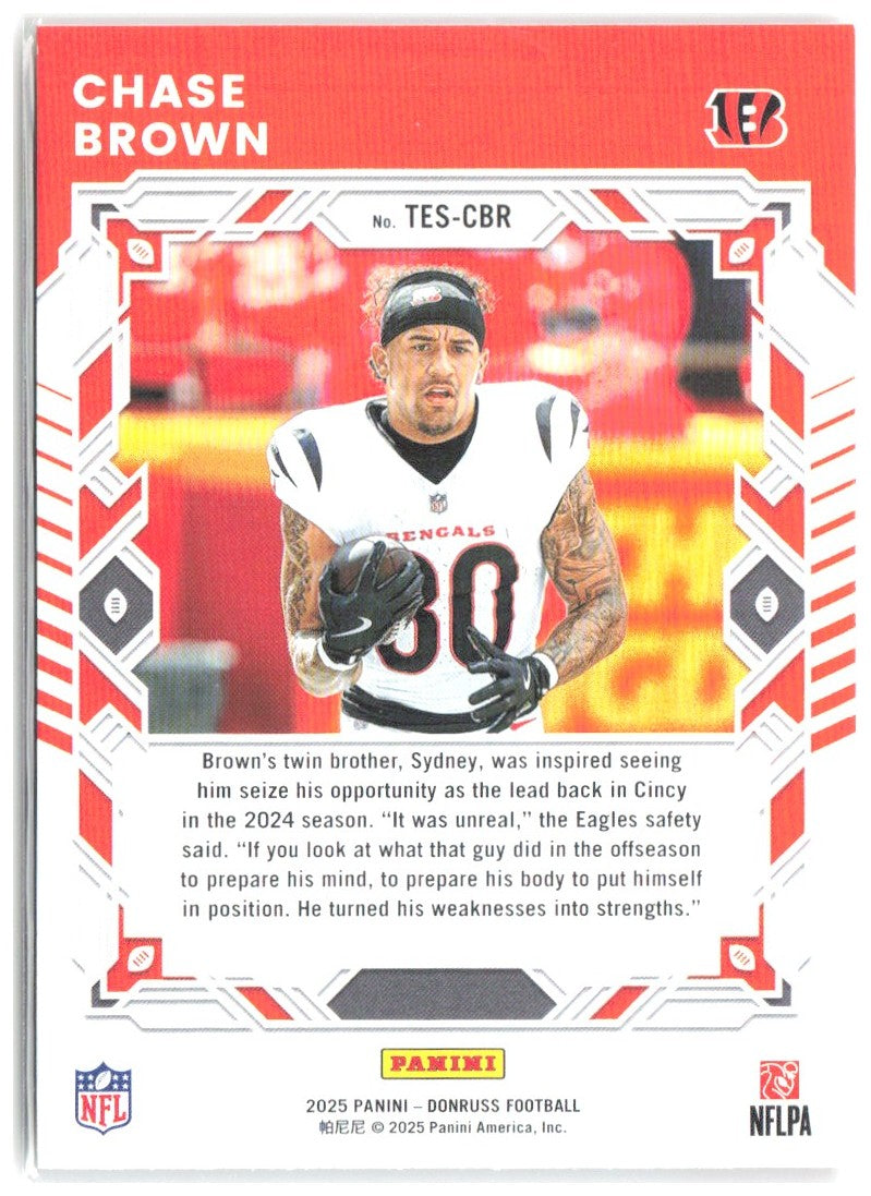 Chase Brown Donruss - The Elite Series TES-CBR 2025 Cincinnati Bengals