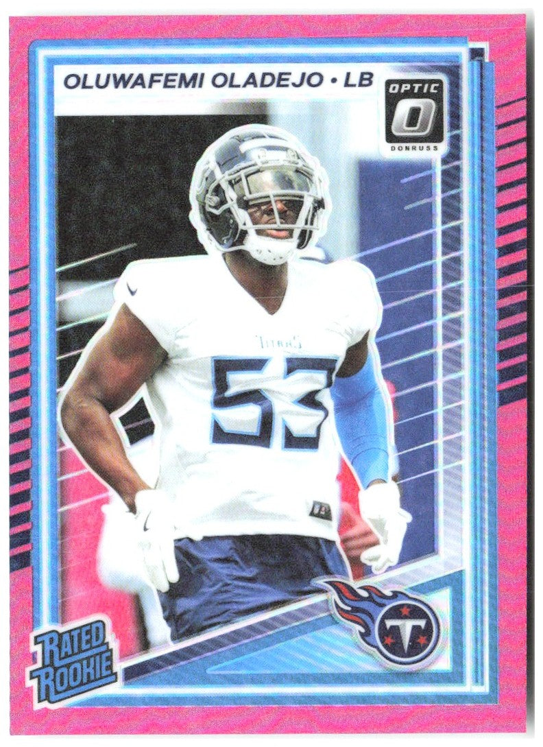 Oluwafemi Oladejo Donruss Optic - Pink 280 2025 Tennessee Titans