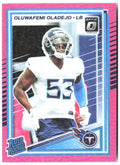 Oluwafemi Oladejo Donruss Optic - Pink 280 2025 Tennessee Titans