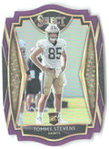 Tommy Stevens Panini Select - Purple Prizm Die Cut 188 2020 New Orleans Saints