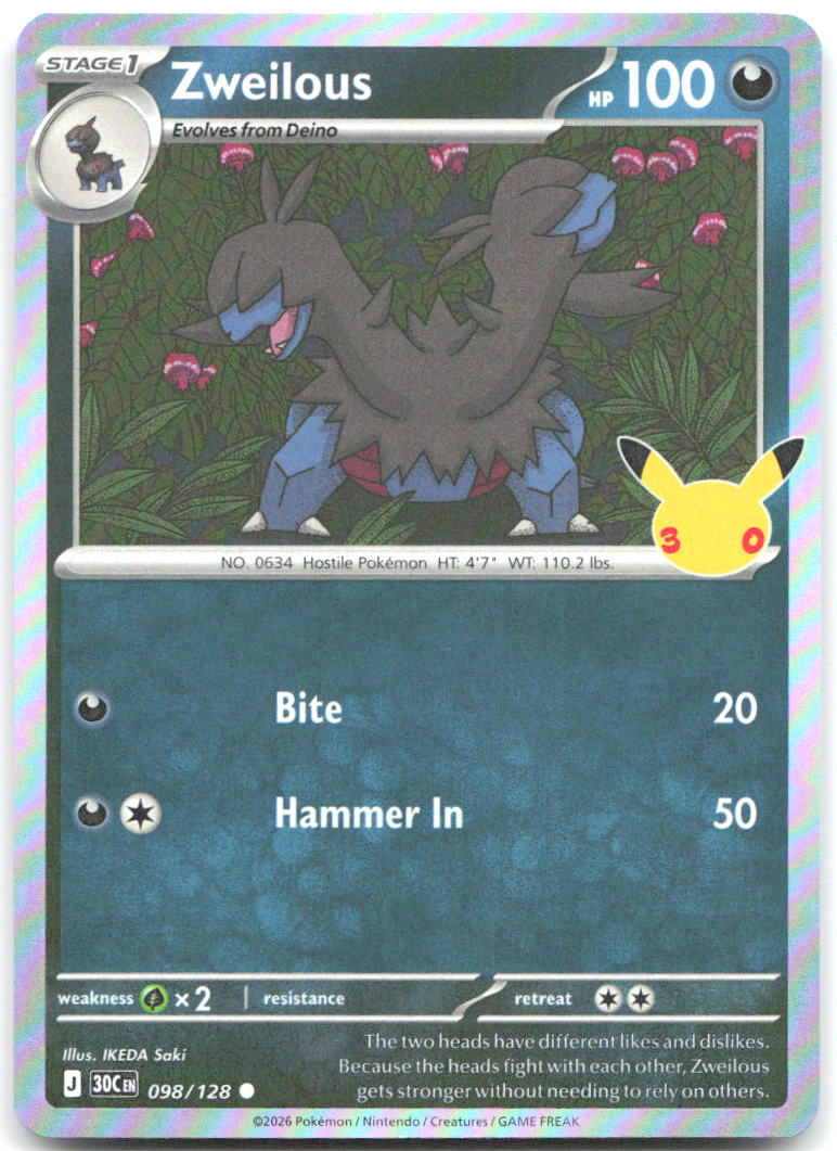 Zweilous Holo Common ME 30th Celebration 098/128 NM IKEDA Saki