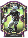 Josh Jacobs Panini Select - Purple Prizm Die Cut 33 2020 Las Vegas Raiders