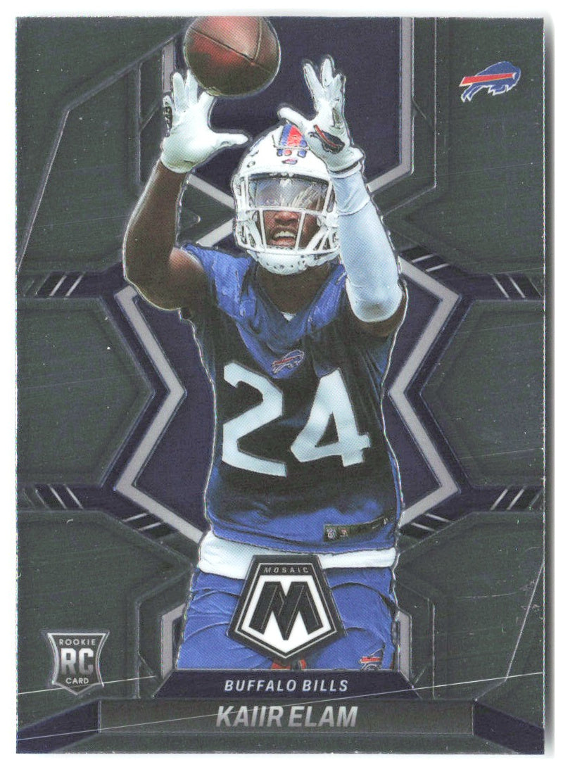Kaiir Elam Panini Mosaic 373 2022 Buffalo Bills RC