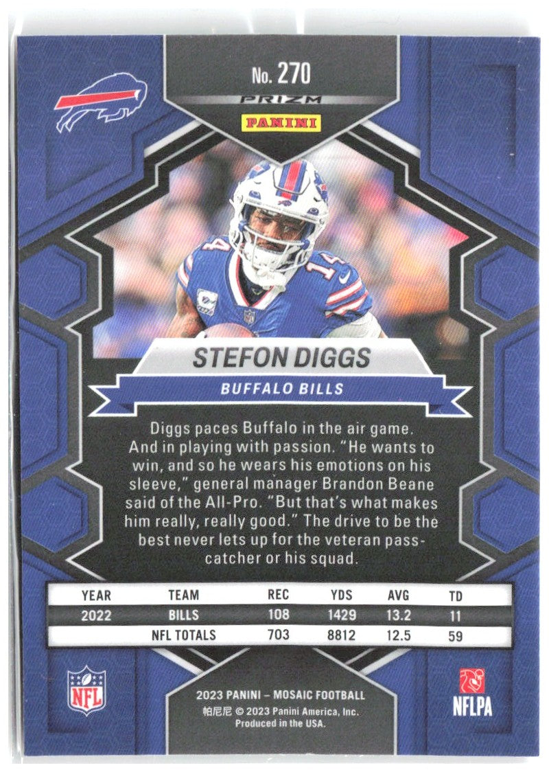 Stefon Diggs Panini Mosaic - Camo Pink Mosaic 270 2023 Buffalo Bills