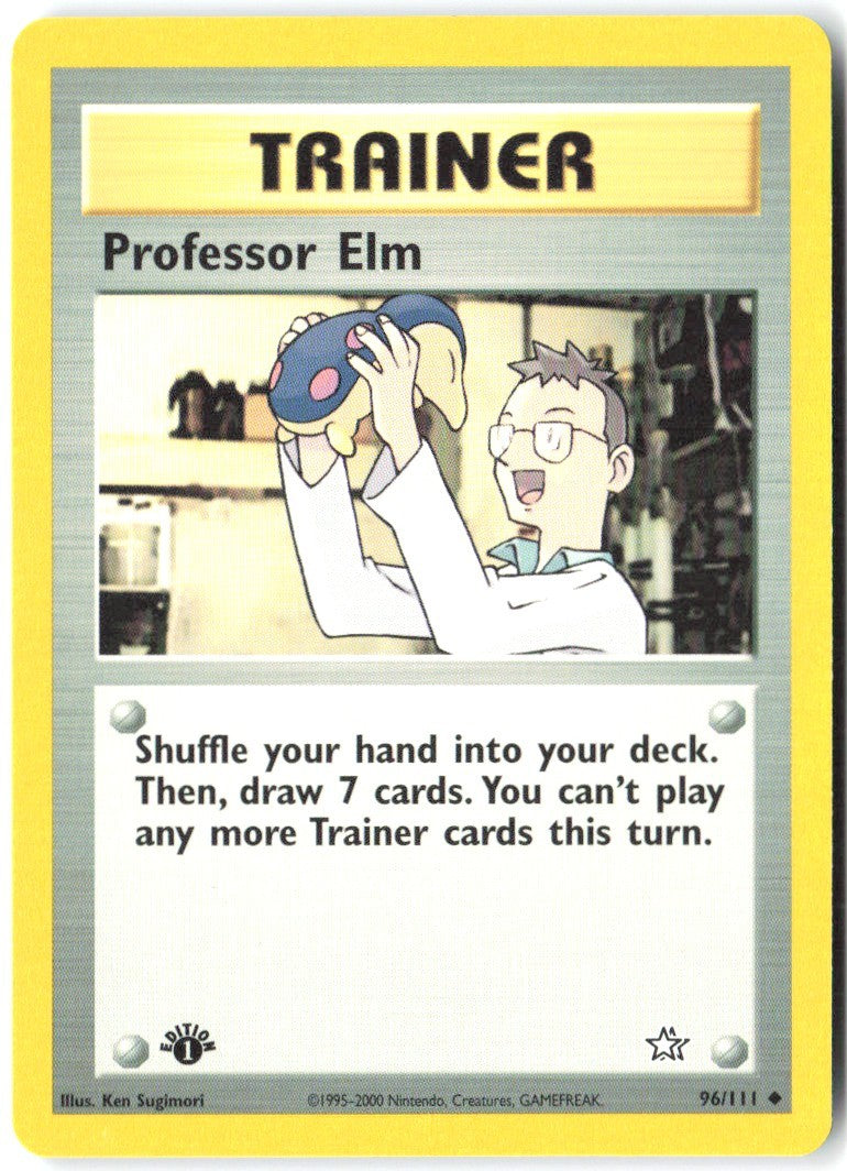 Professor Elm 1st Edition Uncommon Neo Genesis 096/111 NM Ken Sugimori