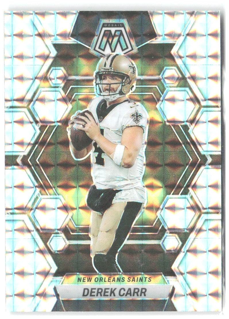 Derek Carr Panini Mosaic - Mosaic 168 2023 New Orleans Saints