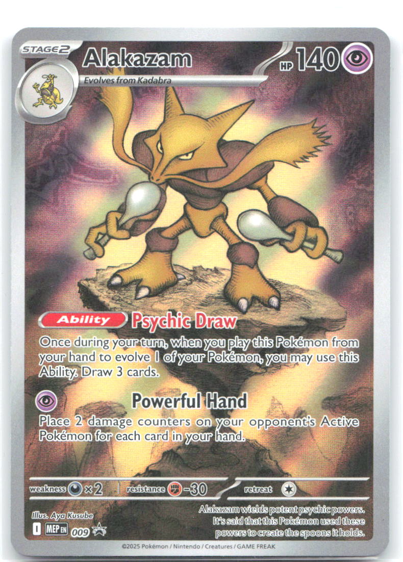 Alakazam Holo Promo ME: Mega Evolution Promo 009 NM Aya Kusube