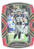 Leighton Vander Esch Panini Select - Red Prizm Die Cut 232 2020 Dallas Cowboys