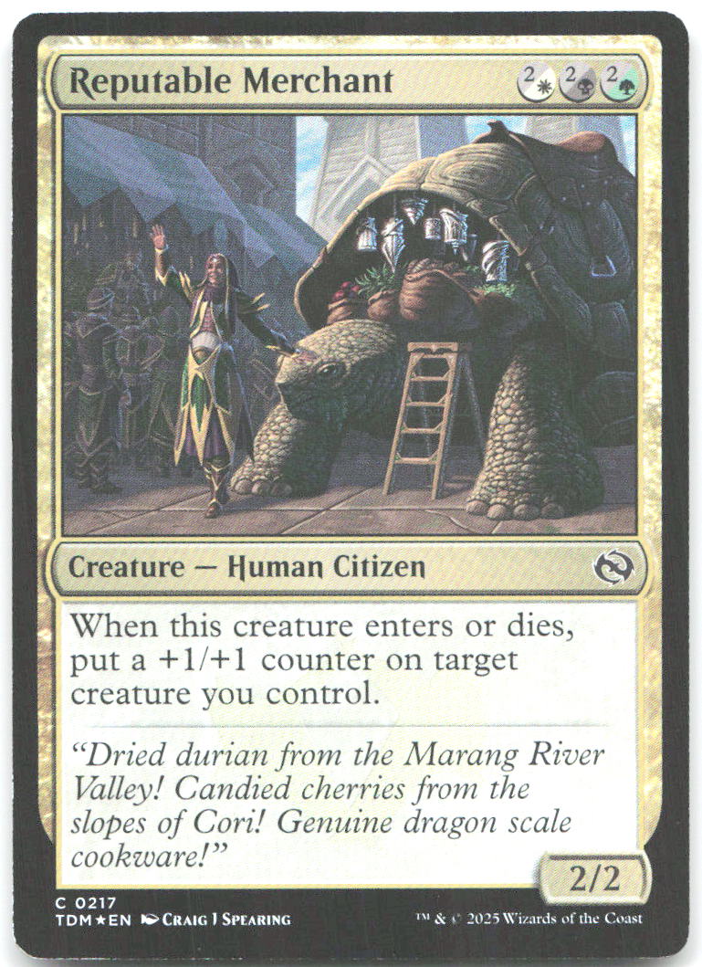 Reputable Merchant Foil C Tarkir Dragonstorm 217 NM Craig J Spearing
