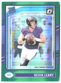 Devin Leary Donruss Optic - Green Hyper 227 2024 Baltimore Ravens