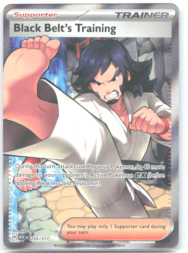 Black Belt's Training Holo Ultra Rare ME: Ascended Heroes 255/217 NM GOSSAN