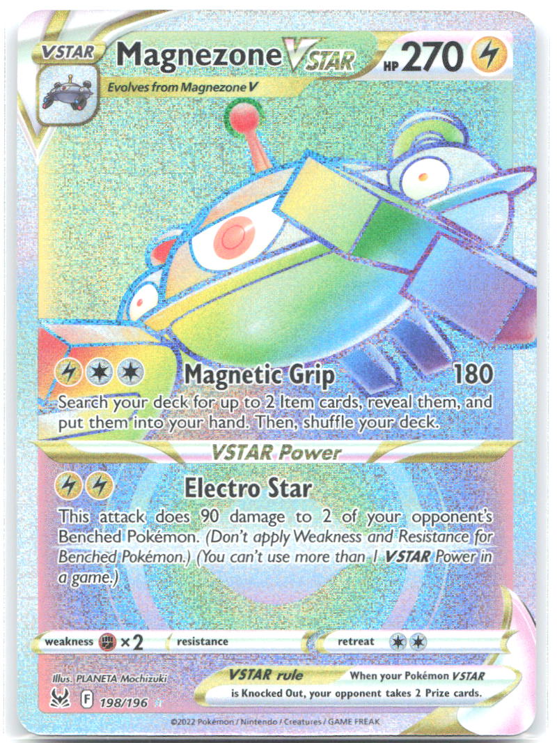 Magnezone VSTAR Holo Secret Rare SWSH11 Lost Origin 198/196 NM PLANETA Mochizuki