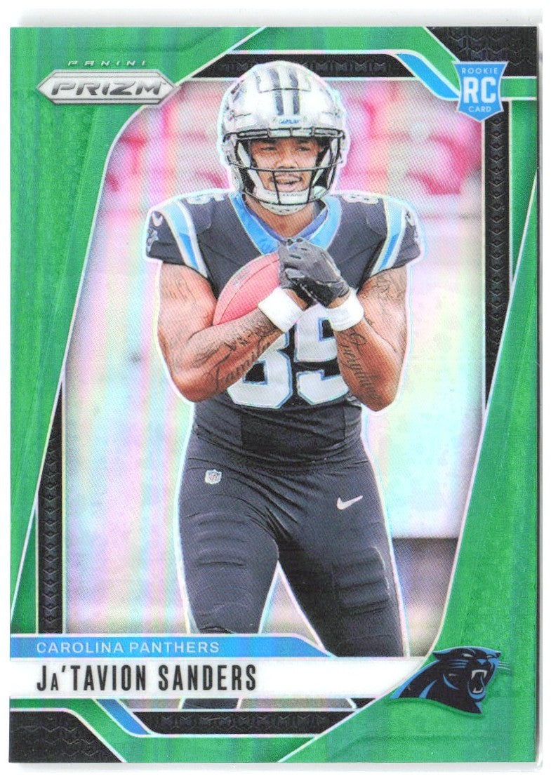 Ja'Tavion Sanders Panini Prizm - Green 343 2024 Carolina Panthers