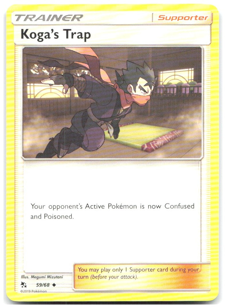 Koga's Trap Uncommon Hidden Fates 59/68 NM Megumi Mizutani